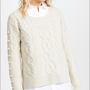 Madewell open side bobble pullover sweater